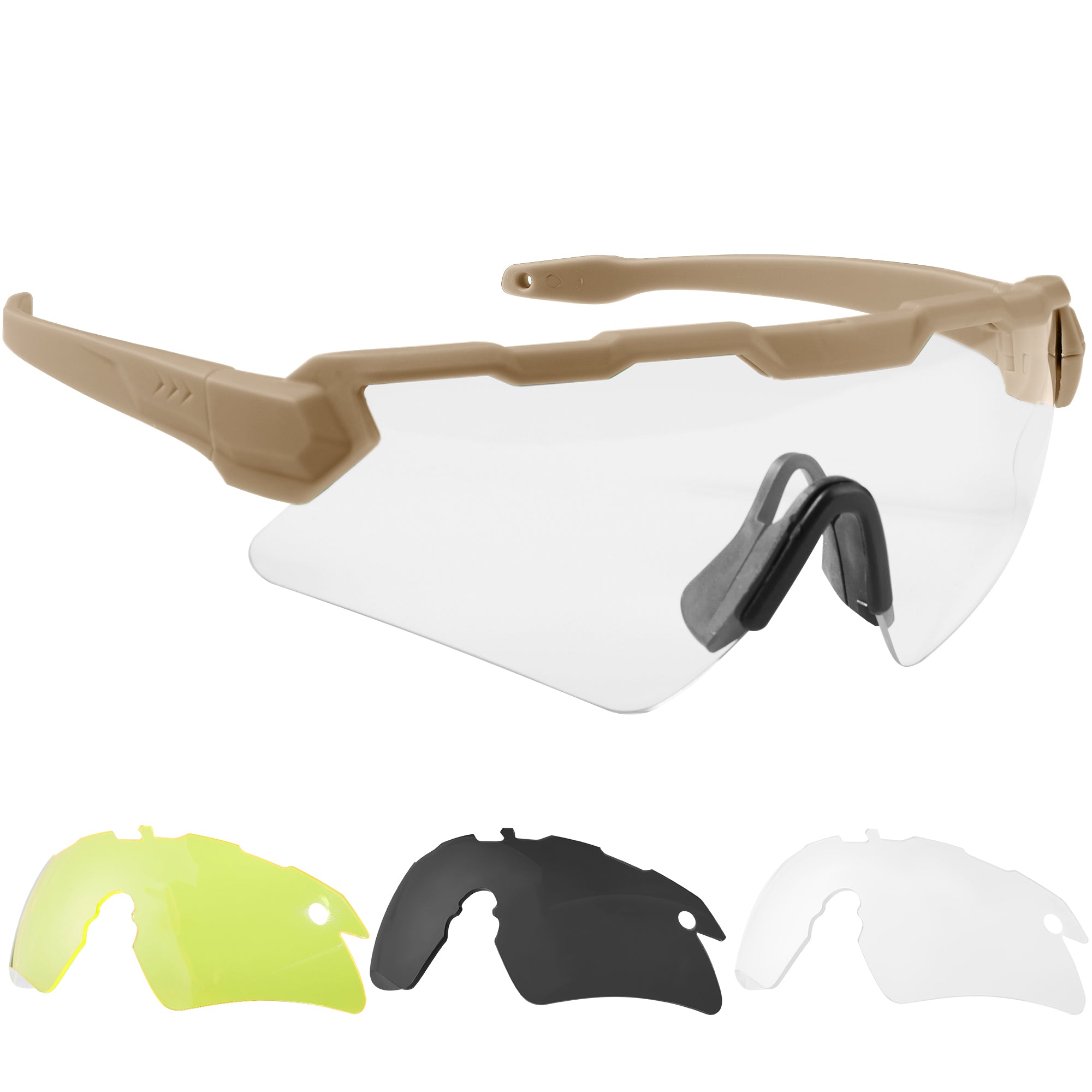 1TG Tactical Shooting Safety Goggle, Anti Fog Sunglasses